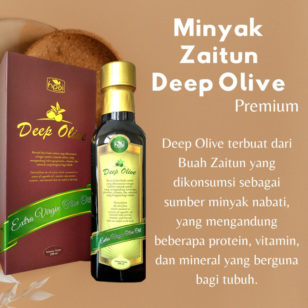 ACEH.BA Minyak Zaitun Deep Olive HNI HPAI isi 250 ml Aman diminum setiap hari untuk menjaga kesehata
