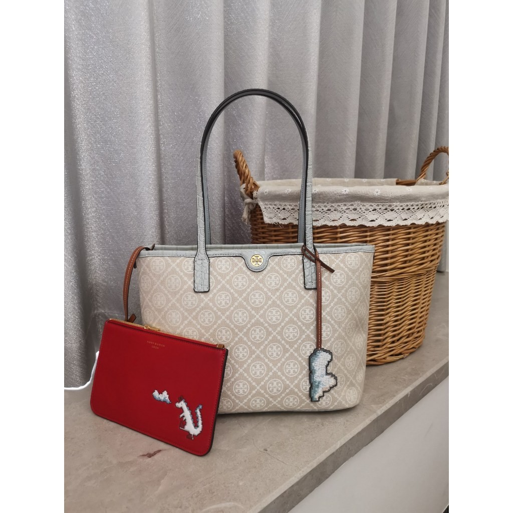 New Counter ORI Tory burch 1915  Small Old Flower Family the Year of the Loong Limited edition Tote 