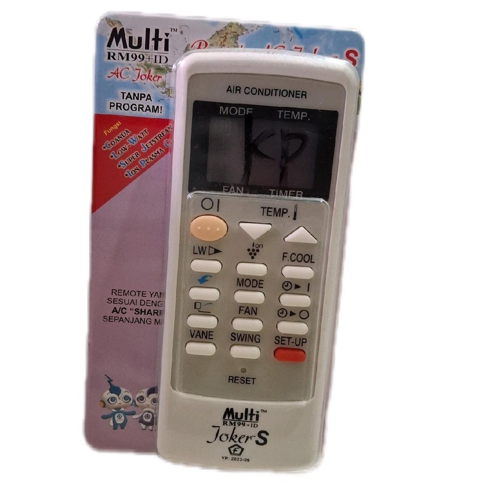 Remot AC SHARP MULTI RM99+ID Tanpa Program