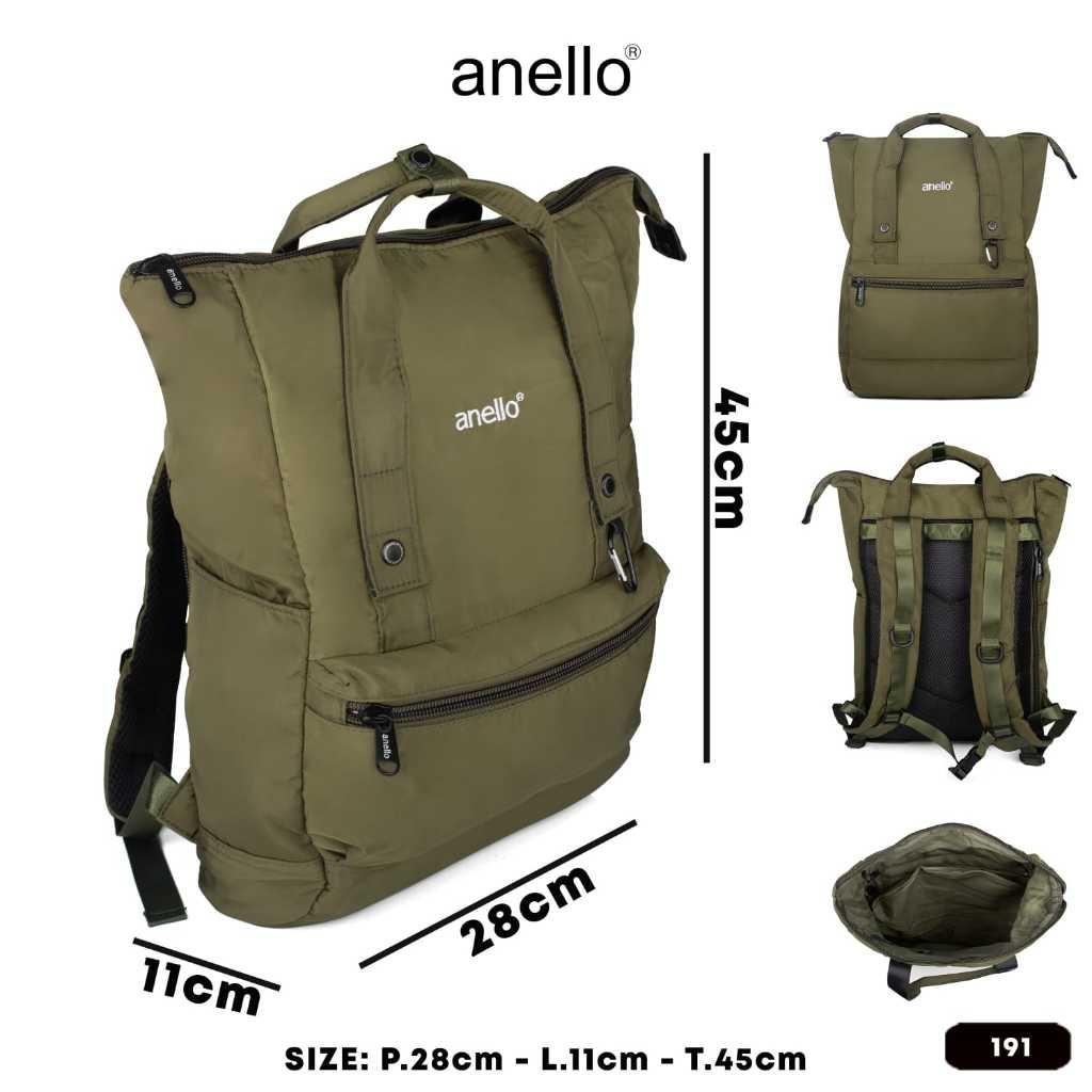 RANSEL ANELLO WANITA IMPORT - TAS DIAPERS BAG - RANSEL NYLON BESAR