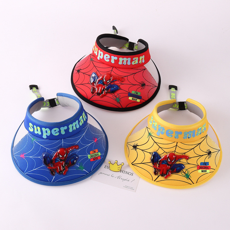 Topi Anak Visor Pantai Sunshine Topi Anak laki-laki Karakter Usia 2-14 Tahun Topi anak yang bercahay