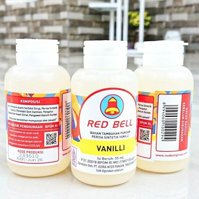 

Essence RED BELL Pasta Vanilli Perisa Sintetik Vanilli Botol 55ml Ecer