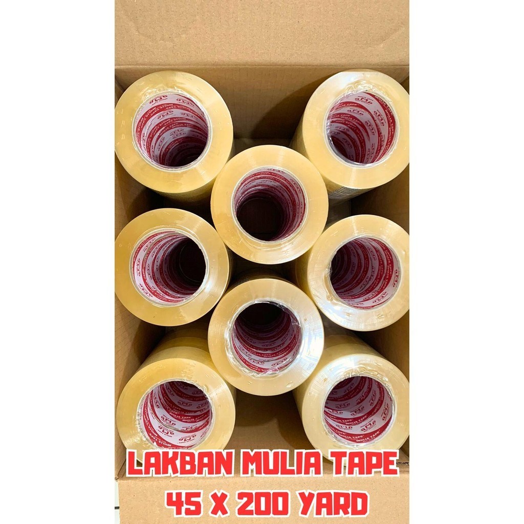 

Lakban Mulia Tape Ukuran 45 X 200 Yard Fragile Unboxing Kemasan 1 Roll