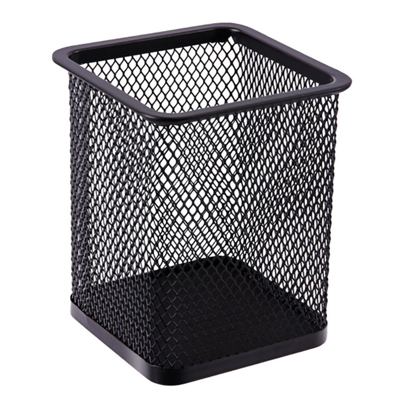 

Mini Desktop Storage Basket Metal Mesh Container Metal Mesh Container Pen Holder School Office Stationery Storage Supplies