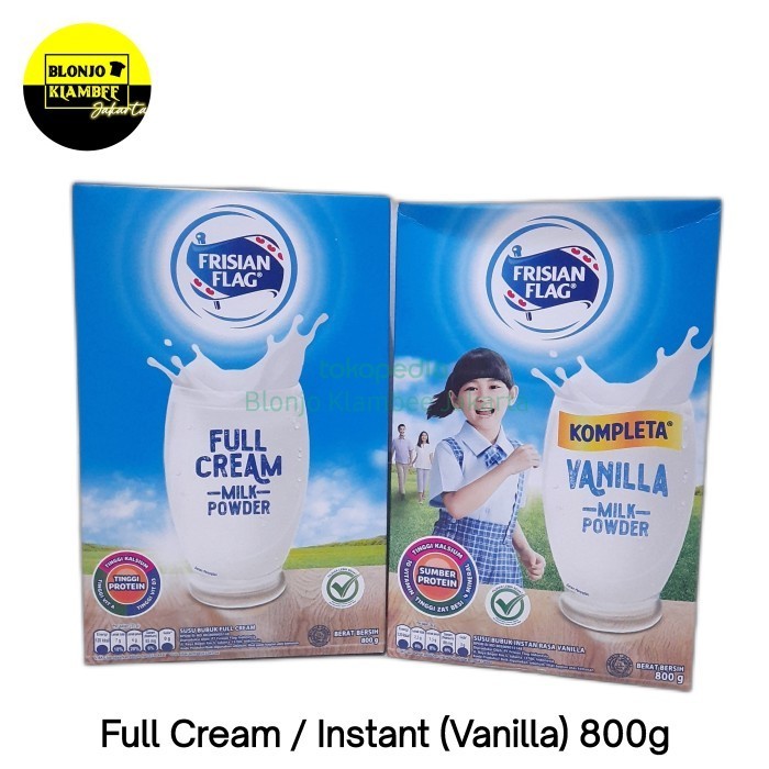 

TERJUAL Susu Bubuk Frisian Flag Full Cream 800g - Full Cream