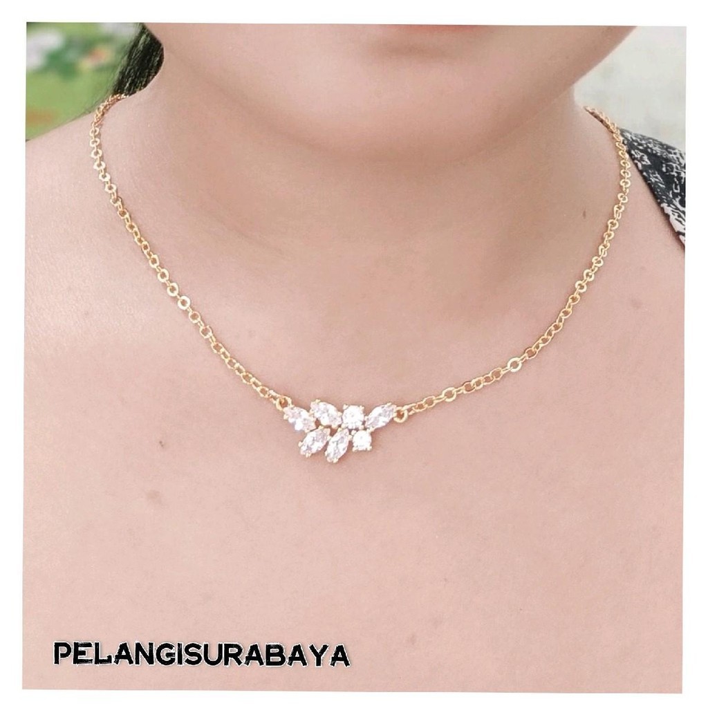 Pelangi Surabaya - Kalung Koye Anggun Mata Putih Rantai Nuri