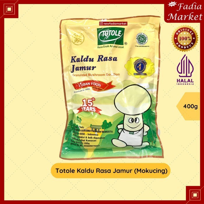 

Totole Kaldu Bumbu Masak Rasa Jamur (Mokucing) 400g