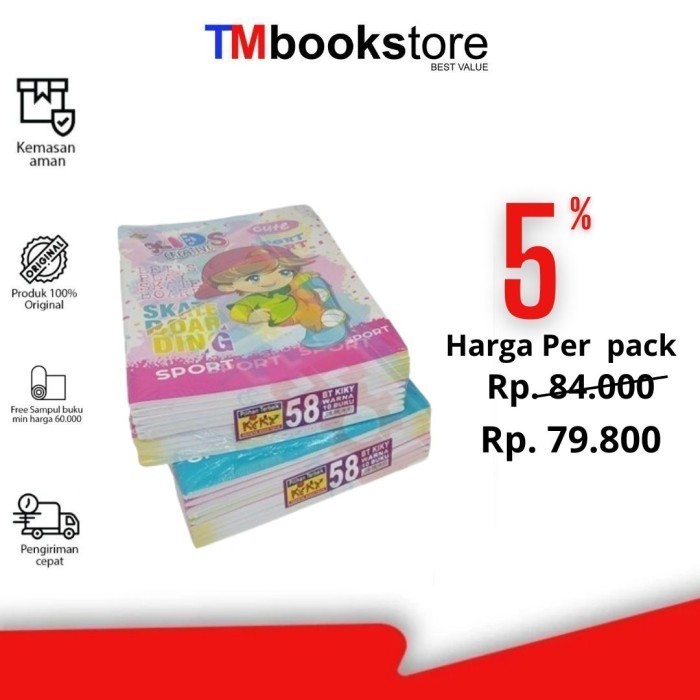 

BUKU TULIS 58 PACK AA622101 KIKY TMBOOKSTORE