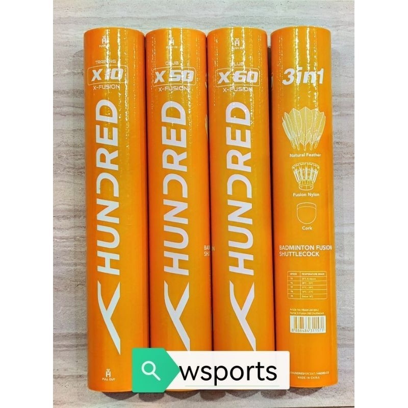 ER56YG Shuttlecock Kock Kok Hundred HNDRD X-Fusion X10 X50 X60