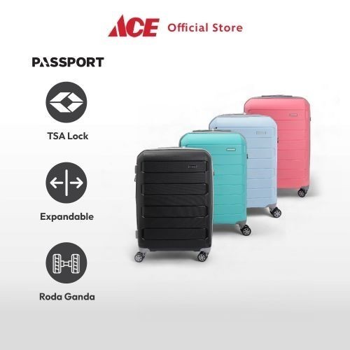 Ace Passport Pacific Koper PP Tsa Lock Hardcase Luggage Koper Kabin Travel Bag Tas Roda