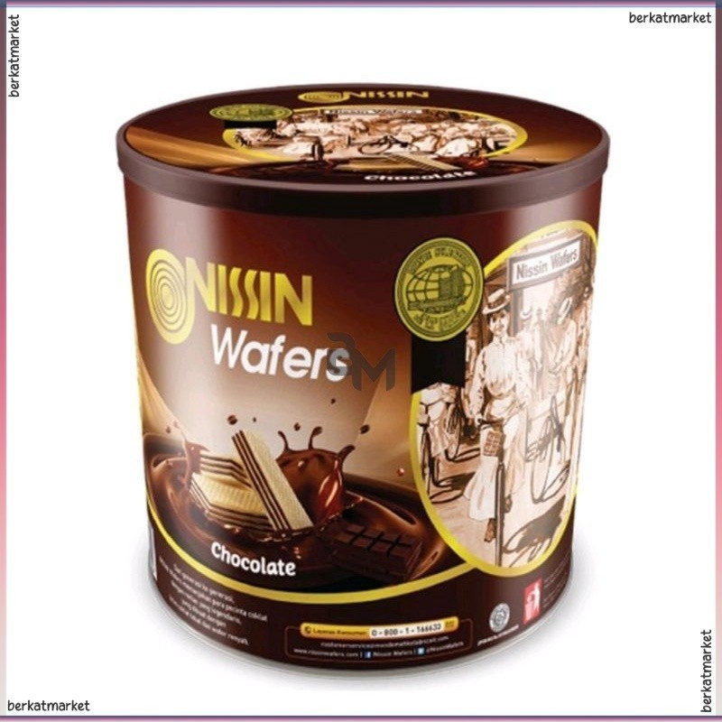 Nissin Wafer Wafers Biskuit Biscuit Chocolate Coklat Assorted Special Edition Golden Kaleng 570Gram 