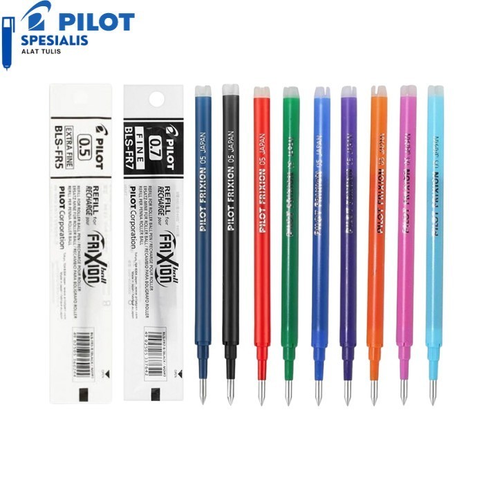 

Refill Pilot Frixion 0.5 mm BLRS-FR5 Clicker Erasable Pulpen Bisa Dihapus All Colors - Satuan