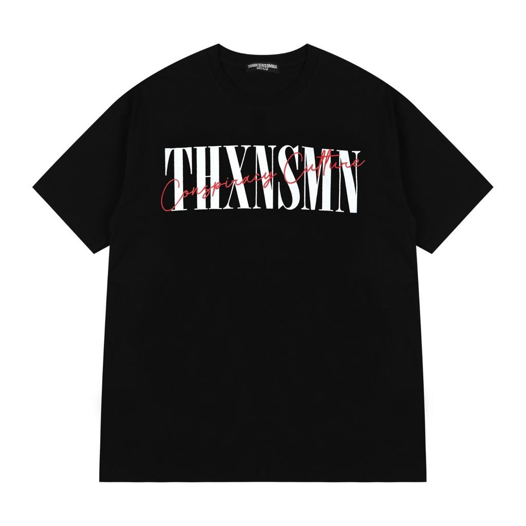 V-Changeklasik 08 Tshirt Poetica Black Thanksomnia T-shirtKaos katun  kaos santai pria gaya street r