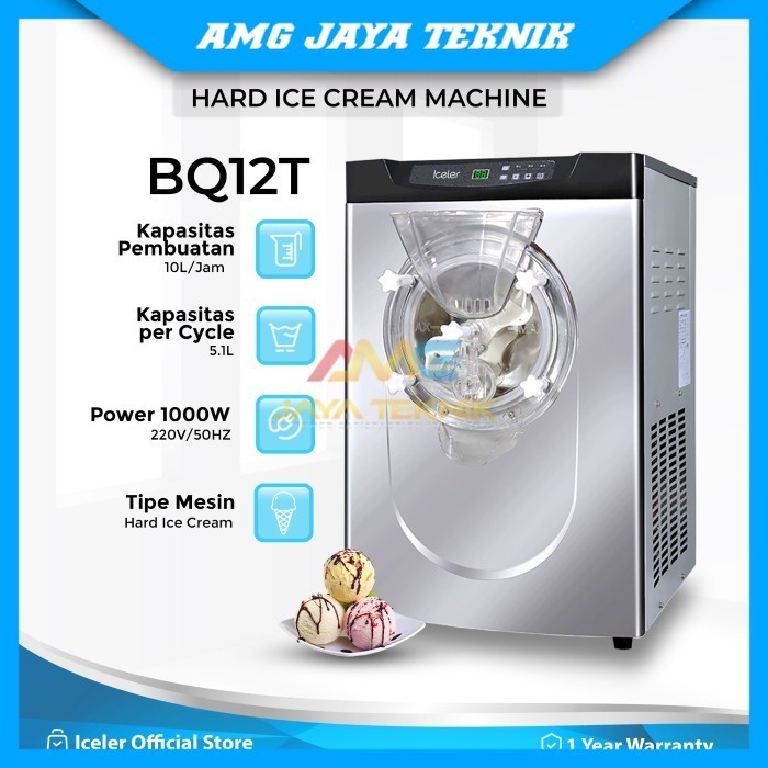 Mesin Es Krim Iceler Hard Ice Cream Maker Mesin Gelato High Quality