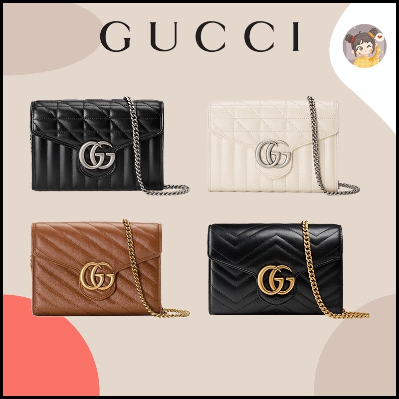 Gucci new GG Marmont quilted mini bag handbag Shoulder Bags Chain bag