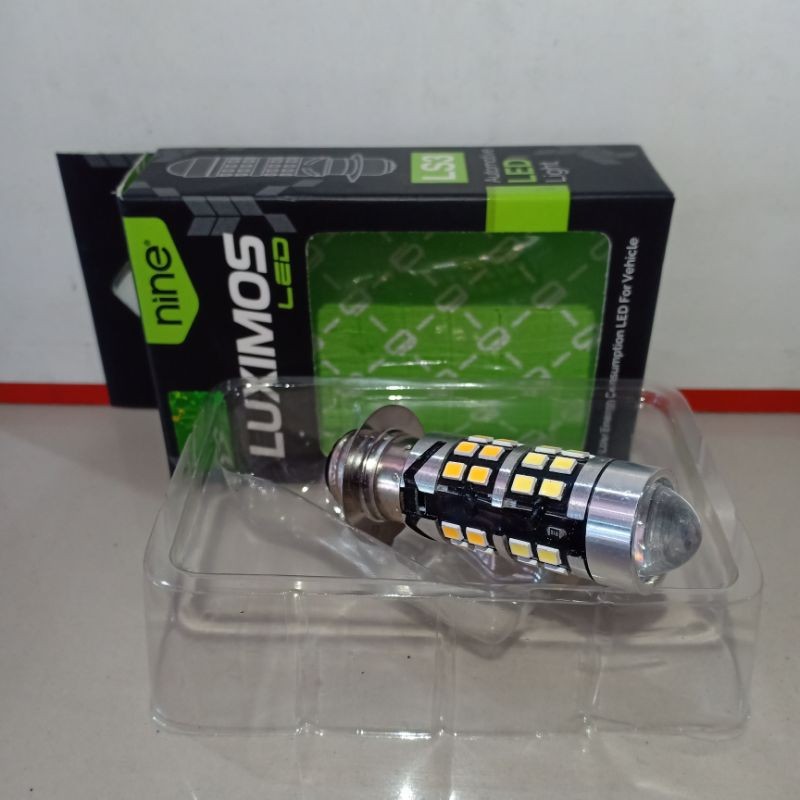 COD Bohlam Lampu Depan H6 LED LASER 2warna ori LUMINOS MOTOR