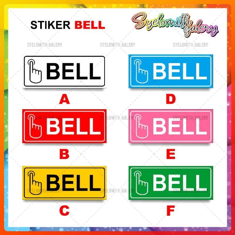

Sticker Bell Waterprof Motif Tangan - Colorfulolshop 12