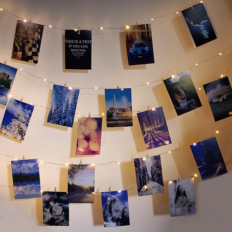 

100/50Pcs Mini Clear Photo Clip Transparent Spring Hanging Clips Plastic String Light Peg Paper Clamp Party Festival Decoration