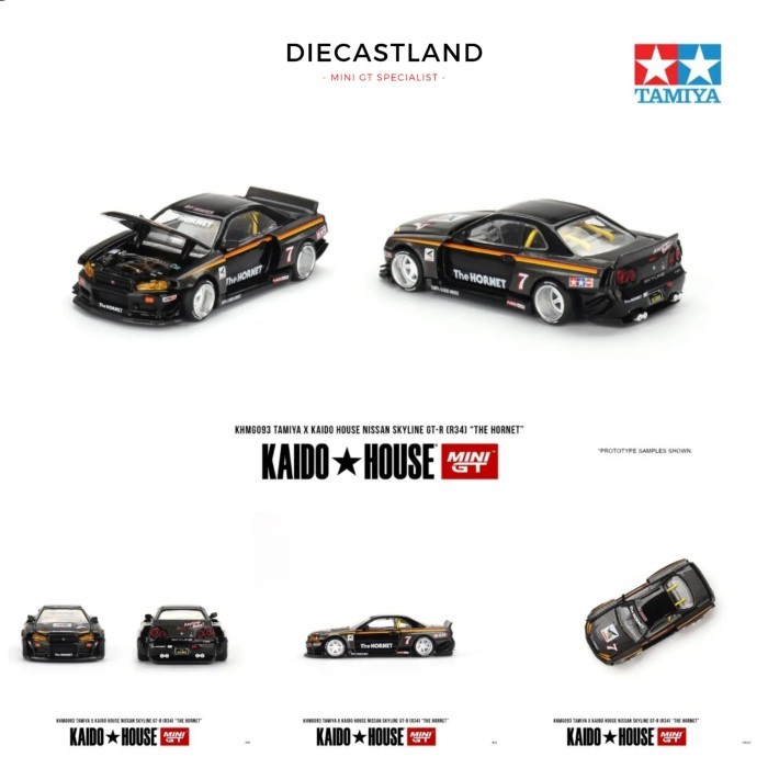 Mini GT x Kaido House KHMG093 Nissan Skyline GT-R (R34) TAMIYA x KAIDO