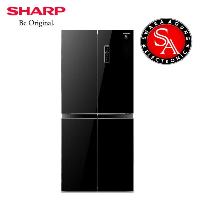 Kulkas 4 Pintu 472 Liter SHARP Type: SJ-IF51PG Black (Khusus Medan)