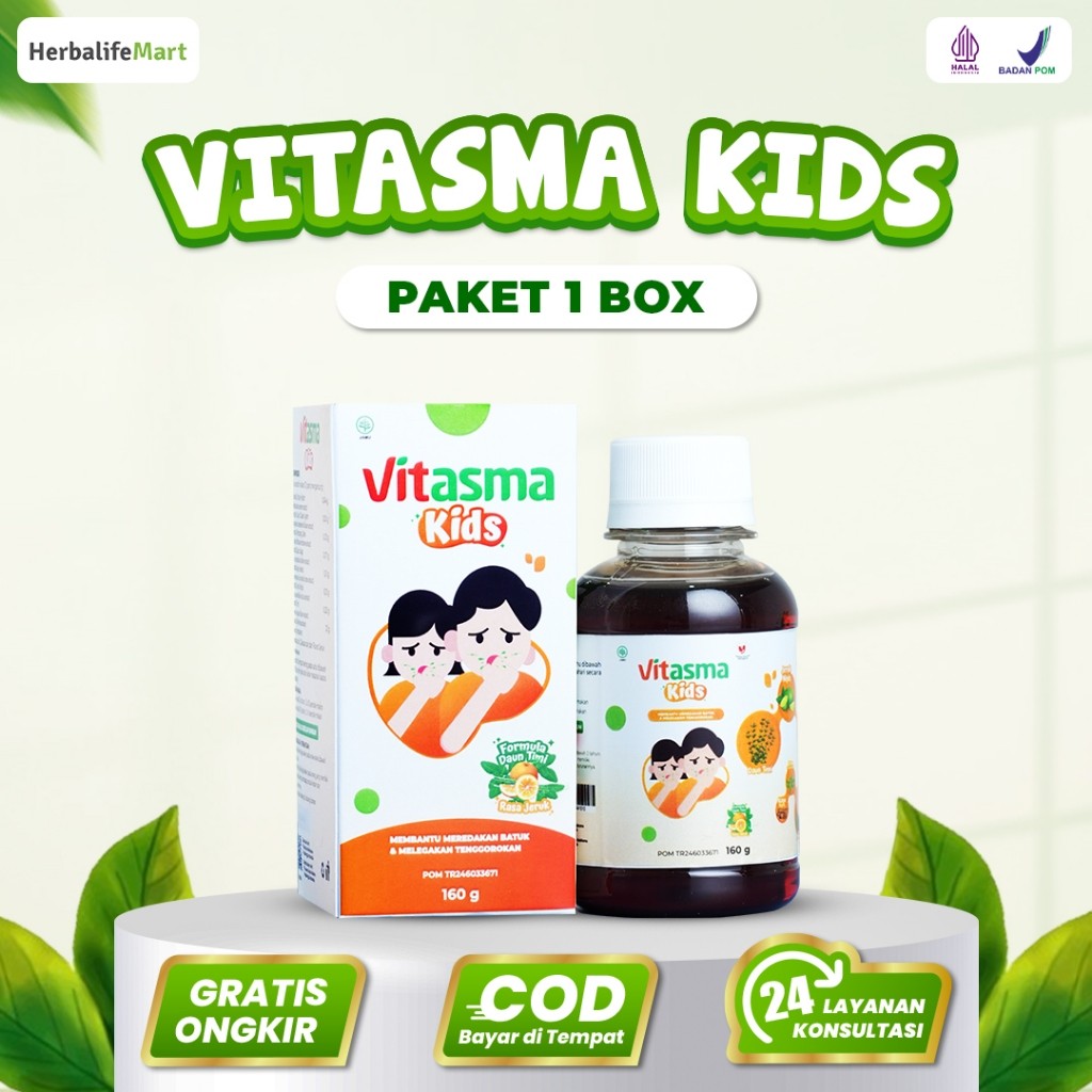 

Vitasma Kids - Madu Herbal Meredakan Batuk Anak Hidung Tersumbat & Radang Tenggorokan