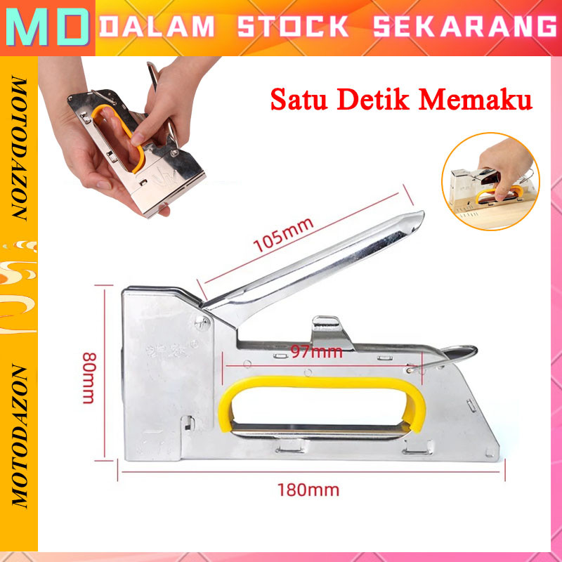 

【Stok Tersedia】Alat Staples Tembak Stapler Jepretan Gun Tracker Untuk Perekat Kardus Papan Kayu Jok Moto