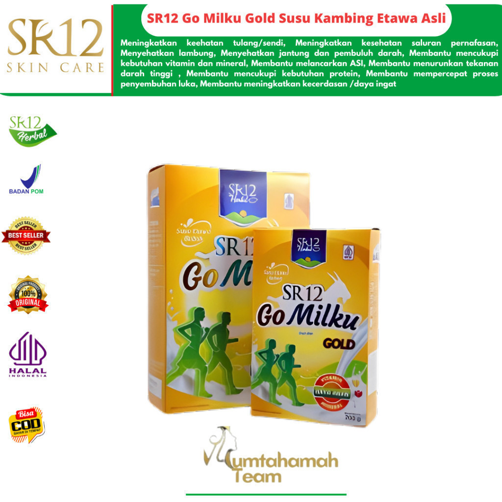 

SR12 Go Milku Gold Susu Kambing Etawa Asli Atasi Nyeri Sendi Pegal Linu bpom