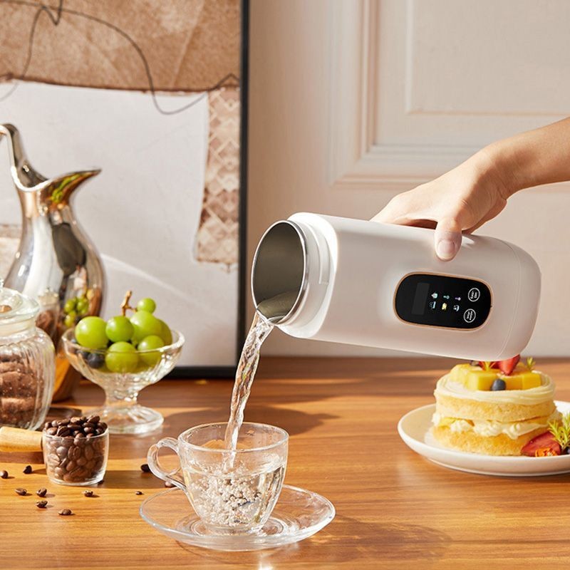 Portable Travel Electric Thermal Mug - Great Gift Heating Cup Heated Mug Cup Heater Electric Heated 