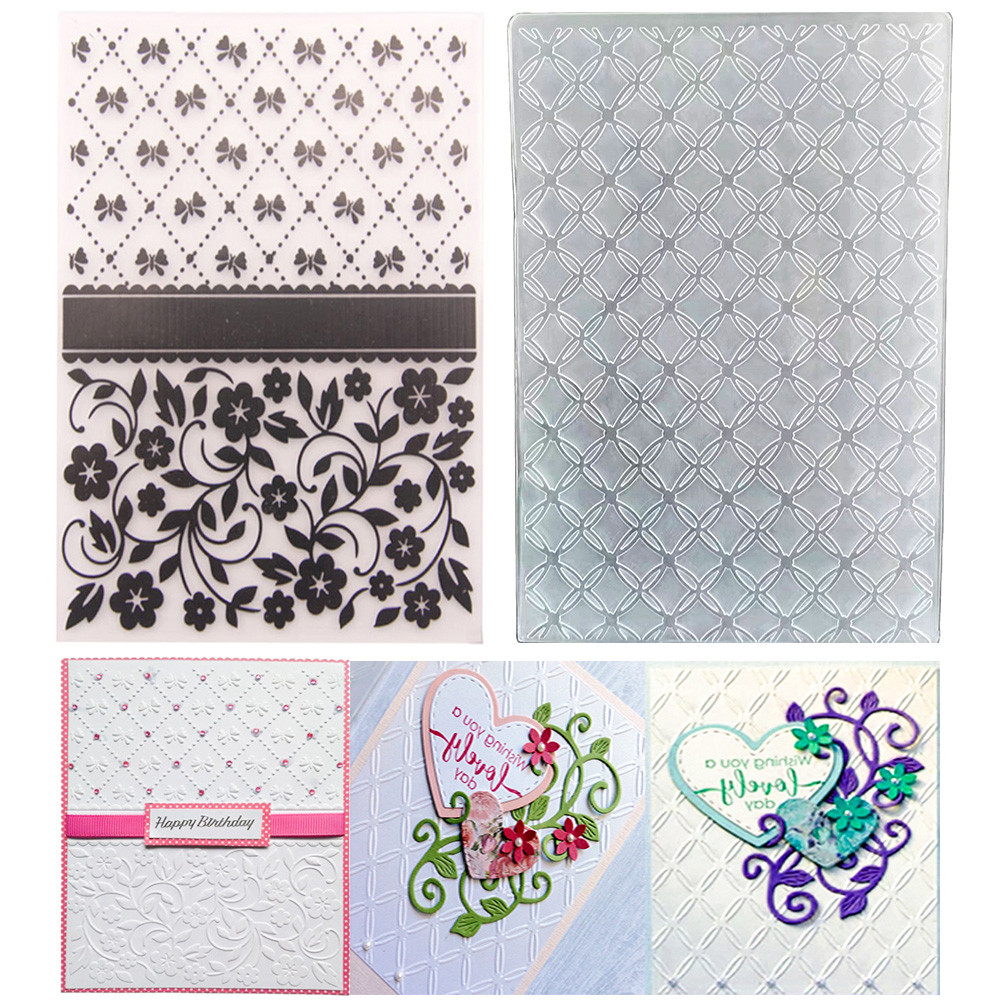 

Flower Butterfly Embossing Folders New 2023 For Card Making Paper Craft Scrapbooking Photo Album Plastic Embosser Stencil Supply