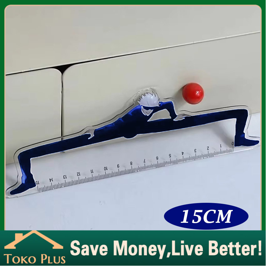 

Penggaris 15Cm Lucu Karakter Jujutsu Kaisen Student Straight Ruler Gojo and Geto Japanese Anime Surrounding Stationery Supplies Transparent Ruler Gift