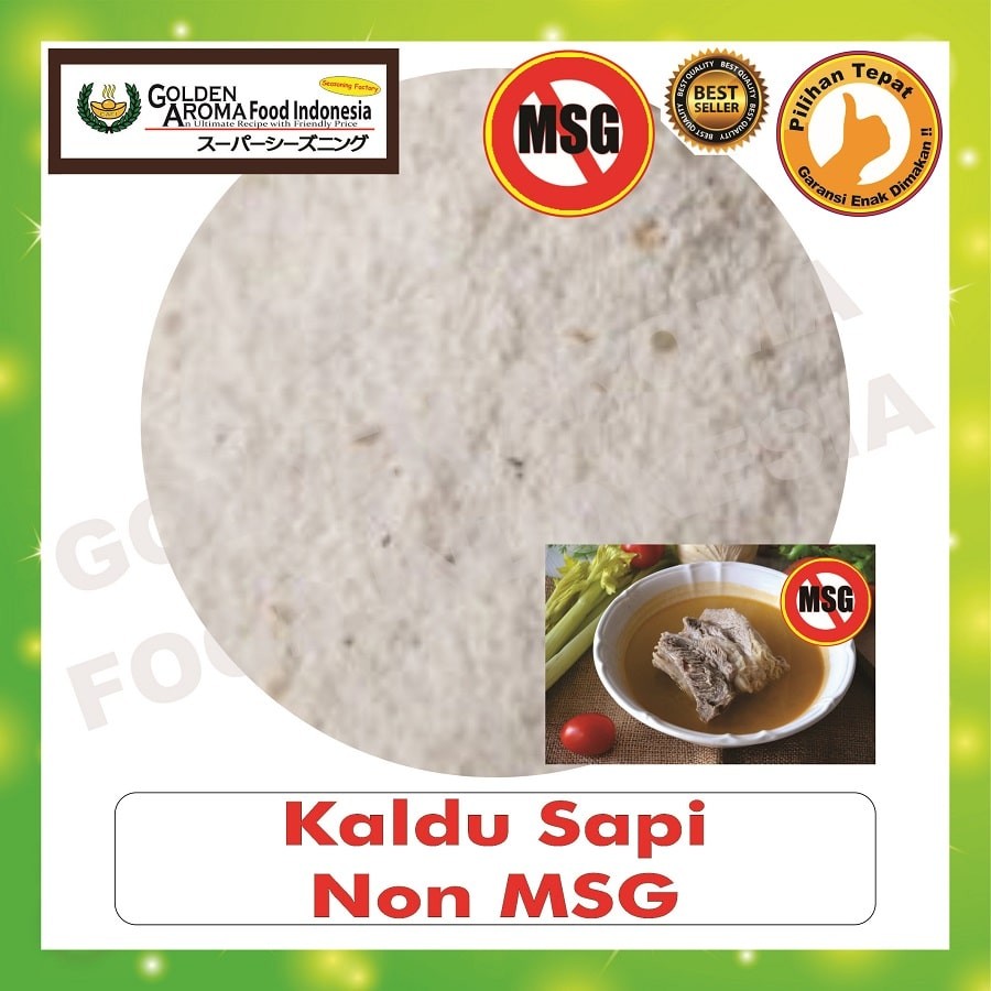 

Bubuk Tabur Rasa Sapi Original non MSG 500Gr Bumbu Serbaguna 1/2Kg Halal Beef Broth Seasoning Powder