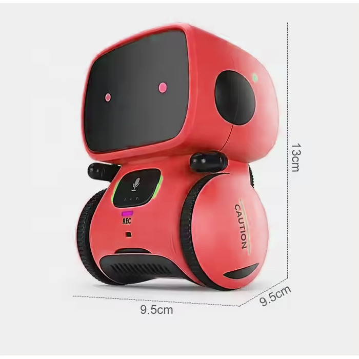 Mainan Robot Pintar Elektrik / Robot pendidikan  pintar / Sensor Sentuh + Suara + ROBOT - Merah