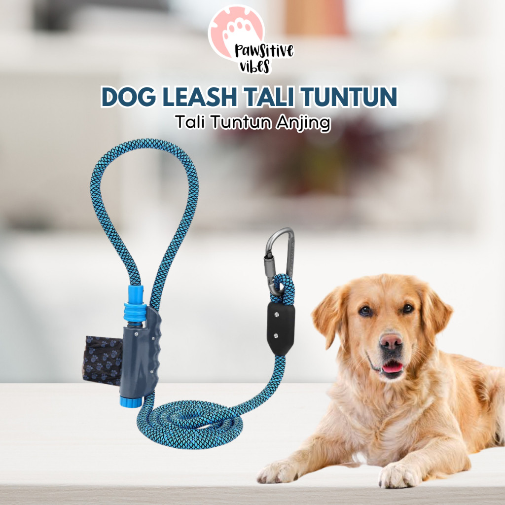 [BGS]Pawsitive Vibes - Dog Leash Tali Tuntun Anjing - Tali Rantai Anjing - Rantai Anjing - Harness T
