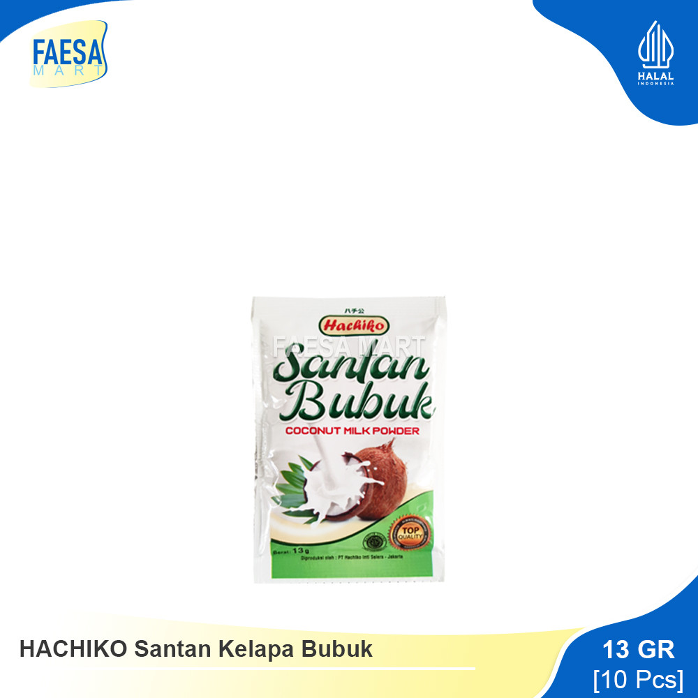 

HACHIKO Santan Bubuk Sachet 13gr (10 Pcs)
