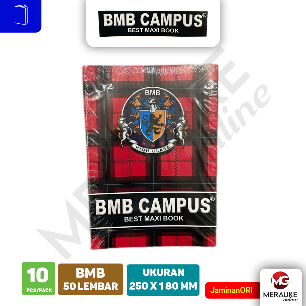 

Buku Tulis Boxy BMB 50 Lembar (1 Pack isi 10 Buku)