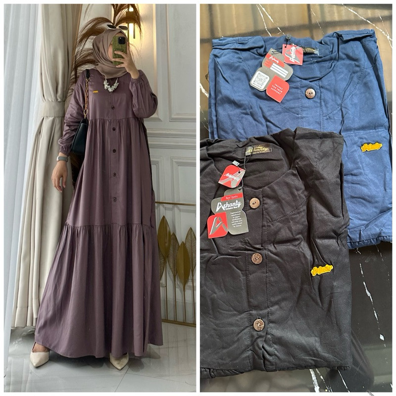 Gamis rayon susun ashanty - gamis rayon ashanty - gamis ashanty
