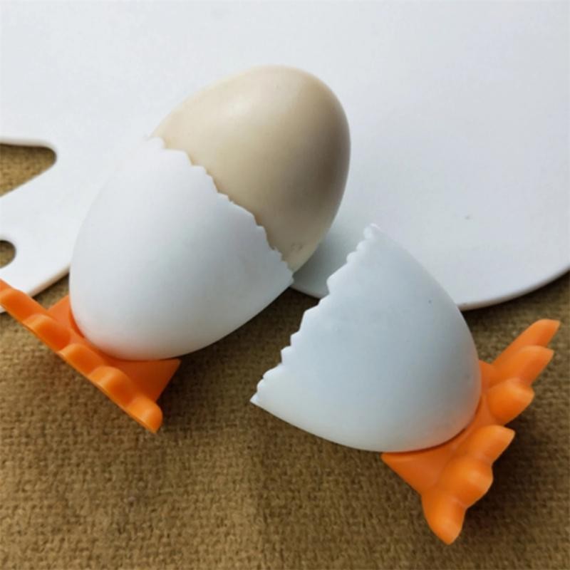 1~10PCS Cute Creative Egg Cup Holder Plastic Eggs Holder with Feet Eggs Separator Boiled Eggs Contai