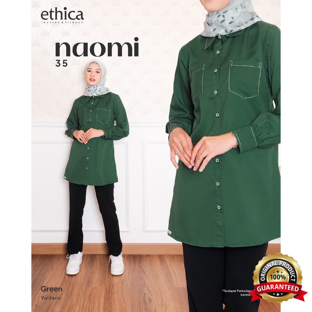 SabilaMall - Naomi 35 Baju Tunik Kemeja Wanita Simple Original by Ethica