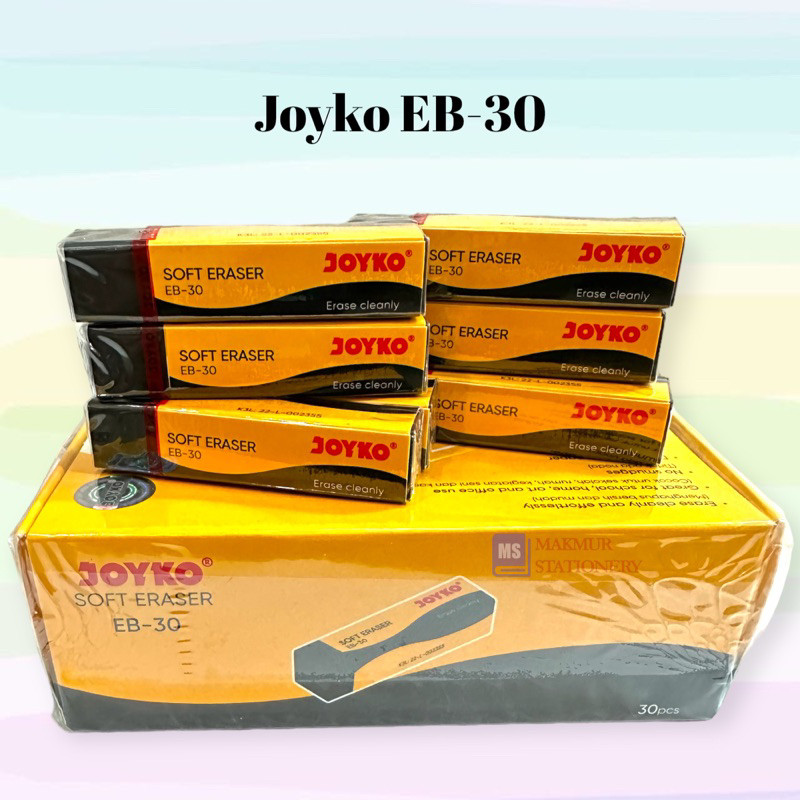 

Penghapus Pensil Joyko EB-30 - Eraser Black (Harga 1 pack isi 30 pcs)