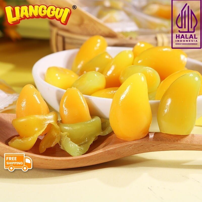 

Lianggui Permen Rasa Buah | Fruity Jelly Gummies Rasa (Fruit Mix, Mangga, Stroberi, Jeruk) 108gr