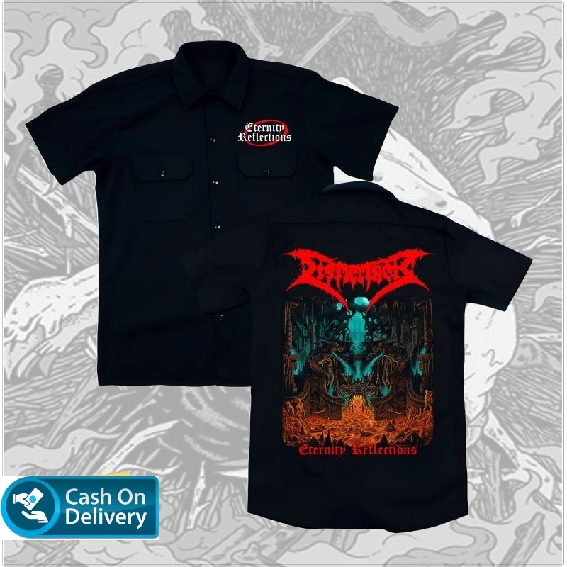 WORKSHIRT kemeja pendek band metal LUAR distro original - kemeja pendek band METAL UNDERGROUND origi