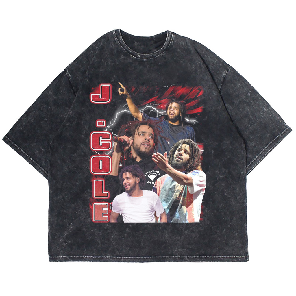 Patternmerch "j cole" Oversize T-shirt | washed tee | kaos vintage