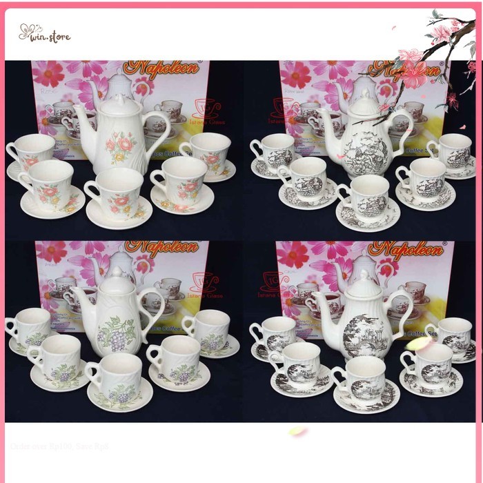 Set Tea Hampers / Teko Kopi set Napoleon Tea Coffee Set napoleon