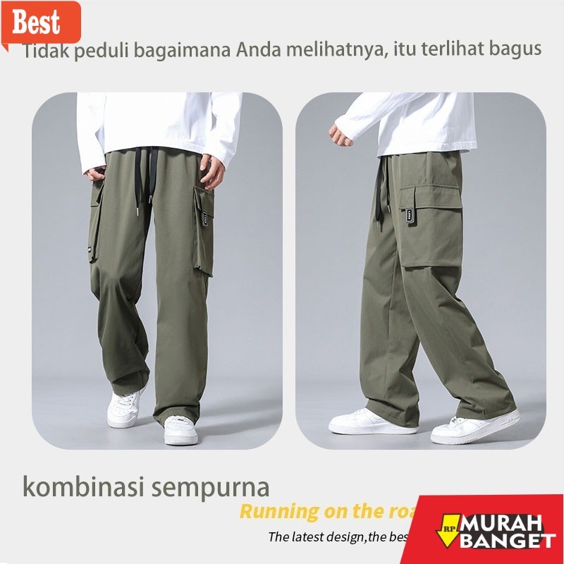 celana panjang pria yang lagi trend Cargo pants pria celana cargo panjang pria celana cargo pria cel