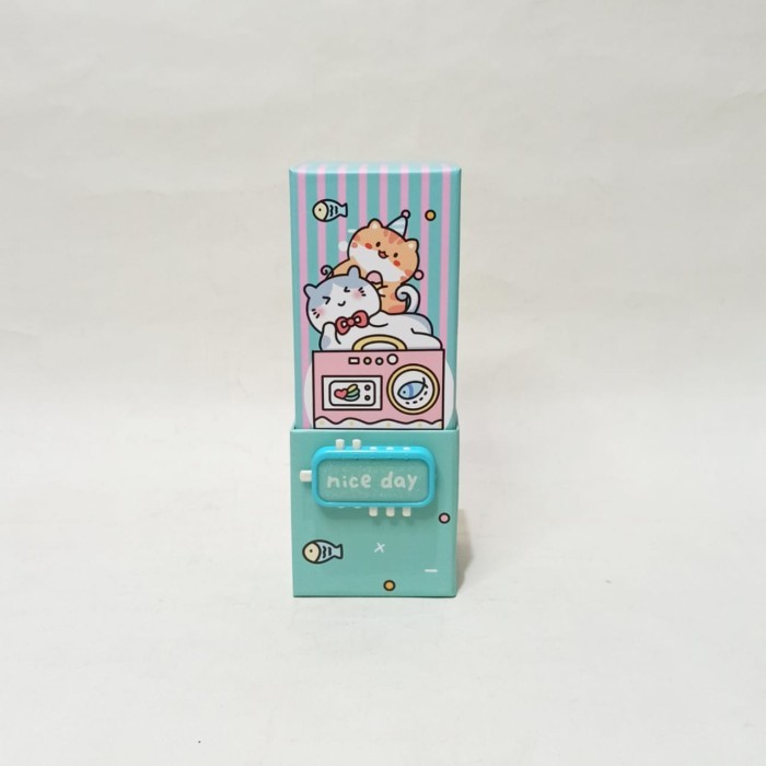 

[Promo] BOS Kotak Pensil Karton Berdiri Tingkat Pin/Cermin/Pencil Box/Wadah - 4. Tosca