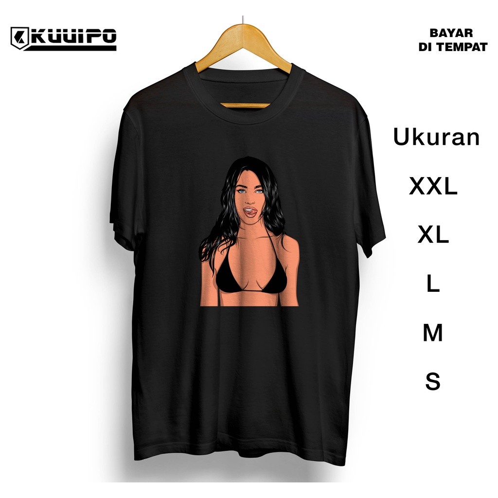 KAOS MEGAN / KAOS GAMBAR CEWEK SEXY / KAOS DISTRO COWOK CEWEK