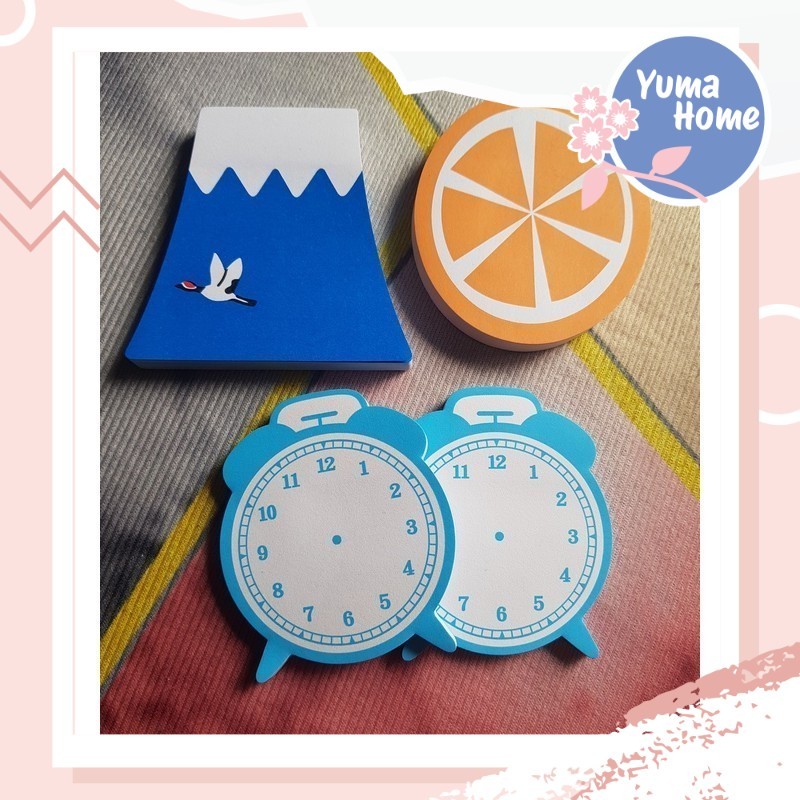 

Yuma Sticky Note Karakter Unik 80 Lembar/Bentuk Unik /Note Karakter Jam/Perlengkapan Sekola Kerja