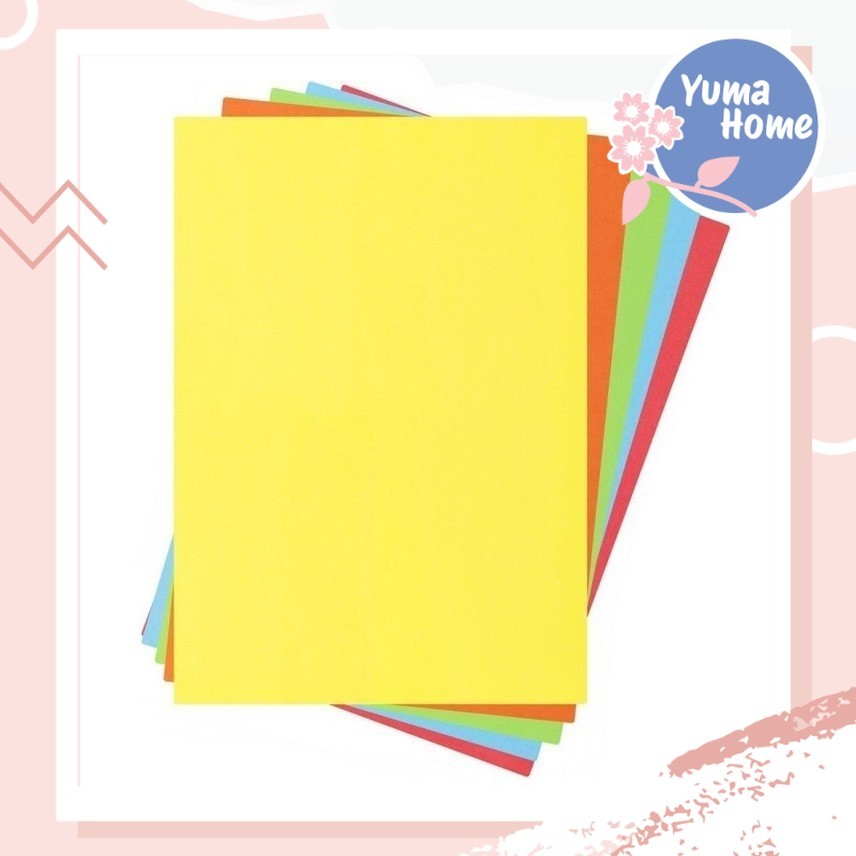 

Yuma Kertas HVS A4 Warna Warni 100 Lembar / Color Copy Paper / Kertas Foto Copy Warna Warni