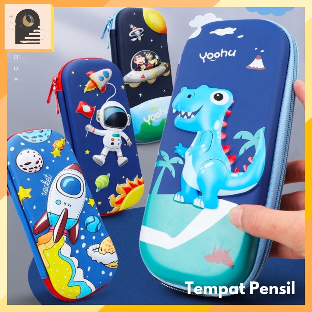 

Either.id - Tempat Pensil Kotak Pensil Gambar 3D Anak Bahan EVA Anti Air Aesthetic Lucu Tempat Pensil 3D Model Terbaru / Kotak Alat Tulis