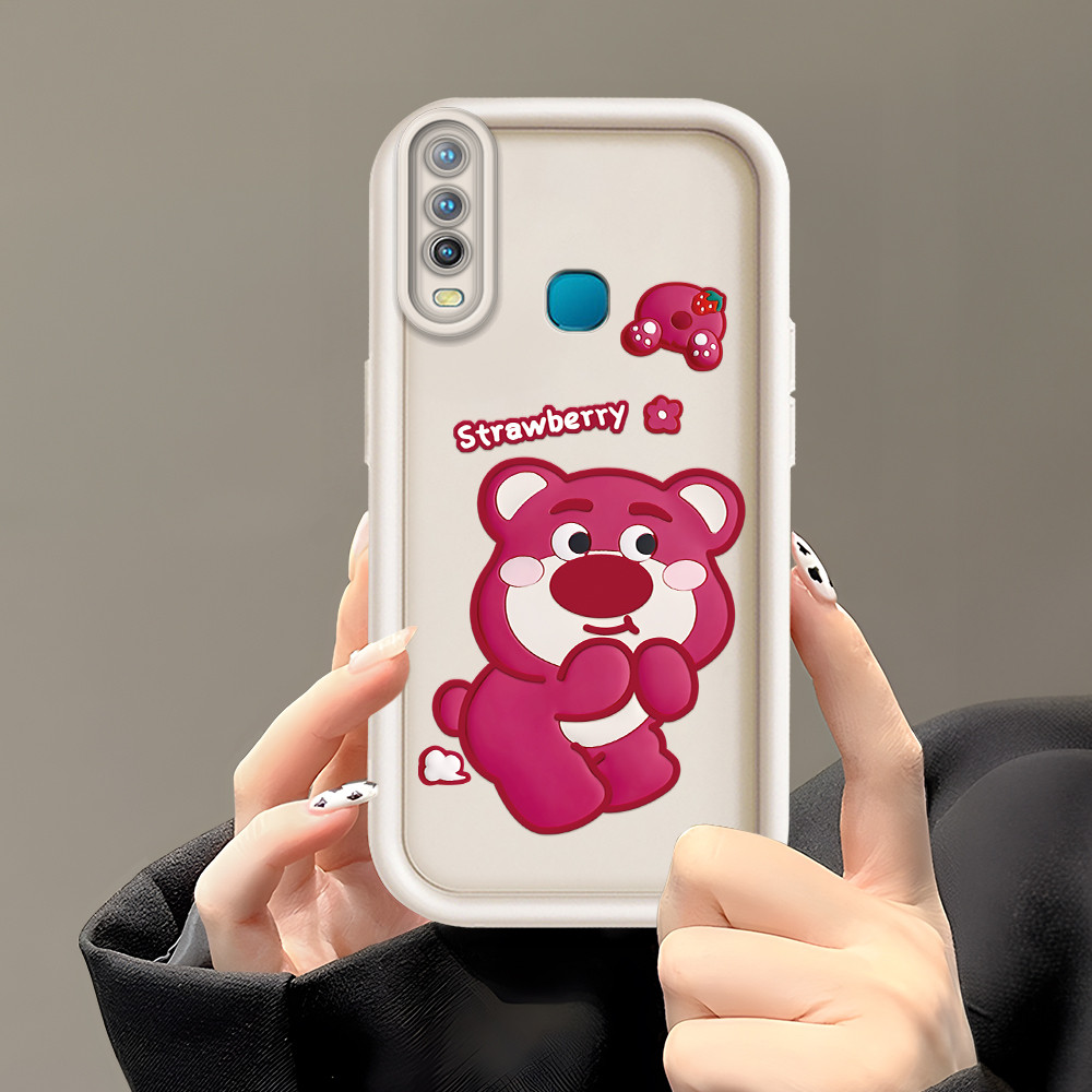 Casing Hp Untuk Vivo Y17 Y15 Y12 1902 Cassing Softcase Handphone Kesing Phone Case Soft Kartun Straw